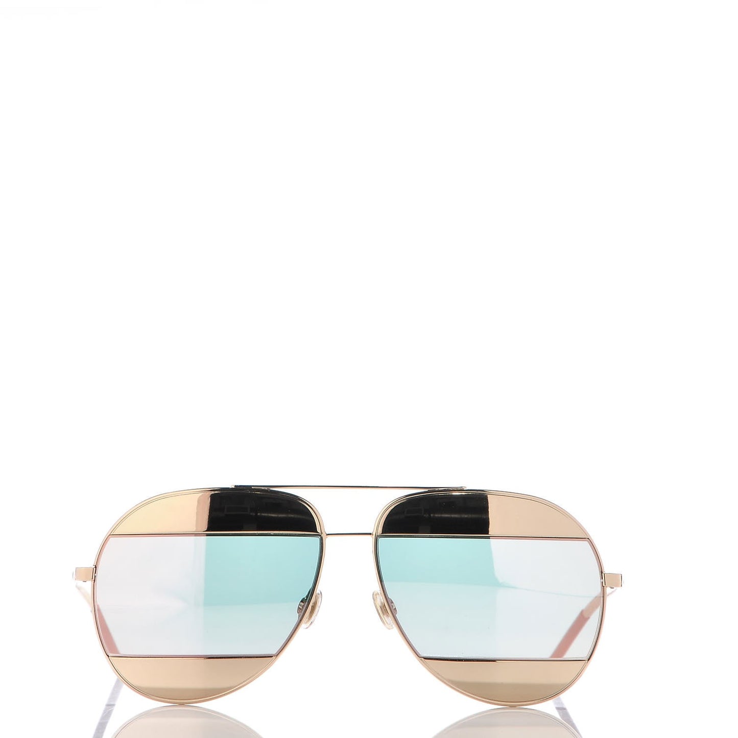 Split 1 Aviator Sunglasses Gold
