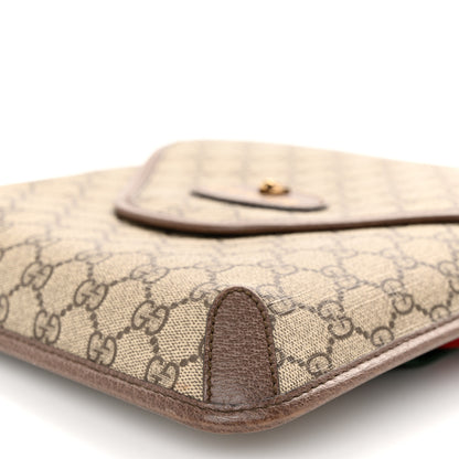 Gucci GG Supreme Monogram Web Medium Neo Vintage Flap Messenger Bag Beige New Acero 9 of 9