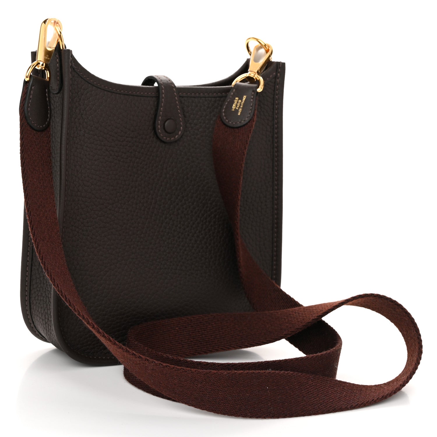 Hermes Taurillon Clemence Amazone Evelyne TPM Macassar Havane 3 of 11
