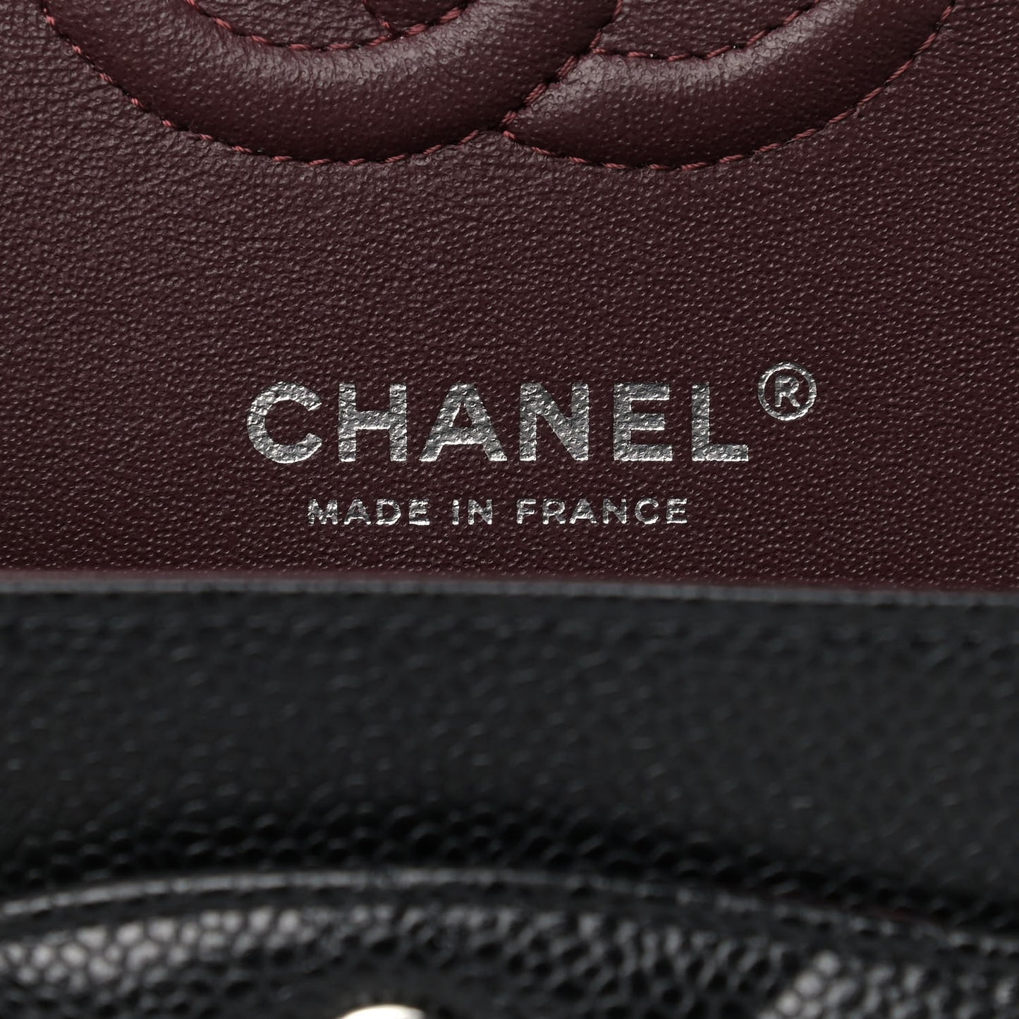Caviar Quilted Small Double Flap Black