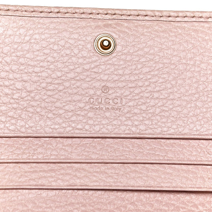 Gucci Pebbled Calfskin Butterfly Card Case Perfect Pink 6 of 9