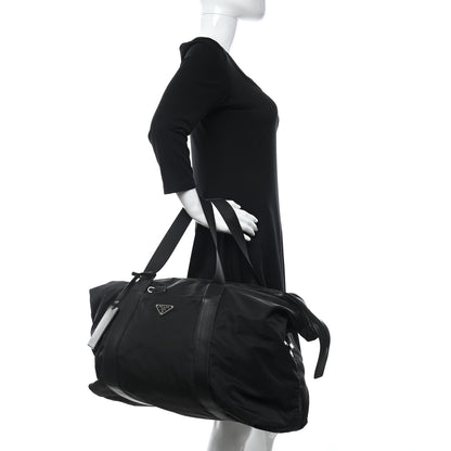 Prada Tessuto Nylon Saffiano Carry On Travel Bag Black 2 of 11