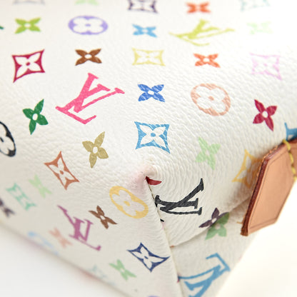 Louis Vuitton Monogram Multicolor Cosmetic Pouch White Litchi 13 of 13