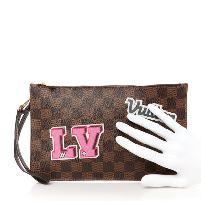 Louis Vuitton Damier Ebene World Tour Neverfull MM GM Pochette 2 of 8