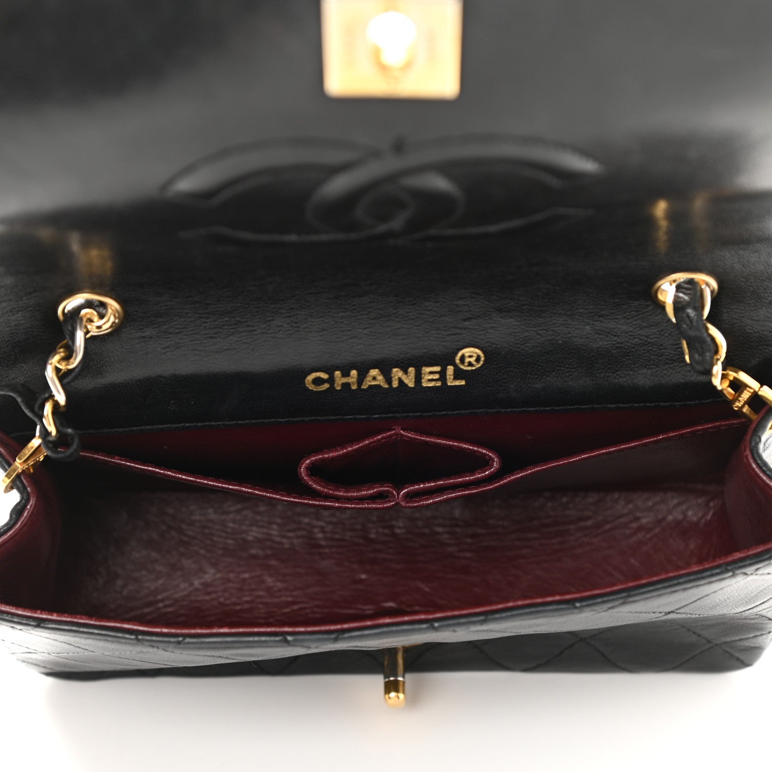 Chanel Lambskin Quilted Small Single Flap Bag Black 5 of 11