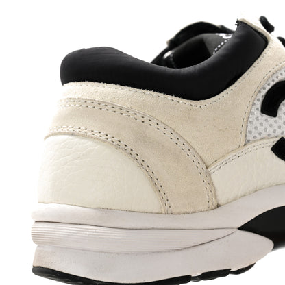 Chanel Mesh Suede Grained Calfskin Womens CC Sneakers 37.5 White Black 13 of 18