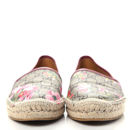 Gucci GG Supreme Monogram Blooms Espadrilles 39.5 Beige Multicolor Dry Rose 2 of 10
