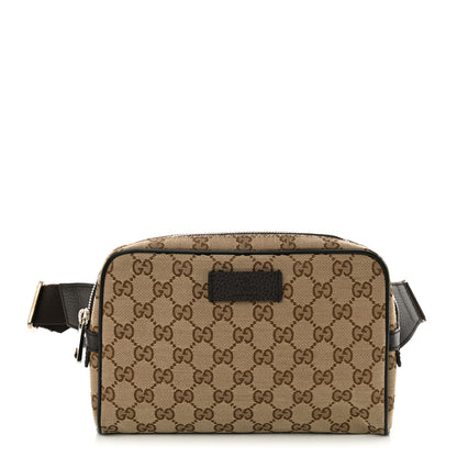 Gucci Monogram Belt Bag Dark Brown 1 of 10