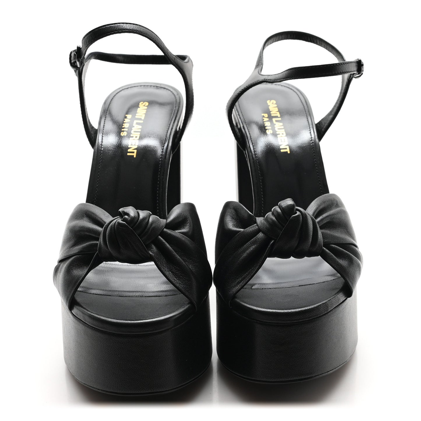 Vendome Bianca 85 Platform Sandals 37.5 Black