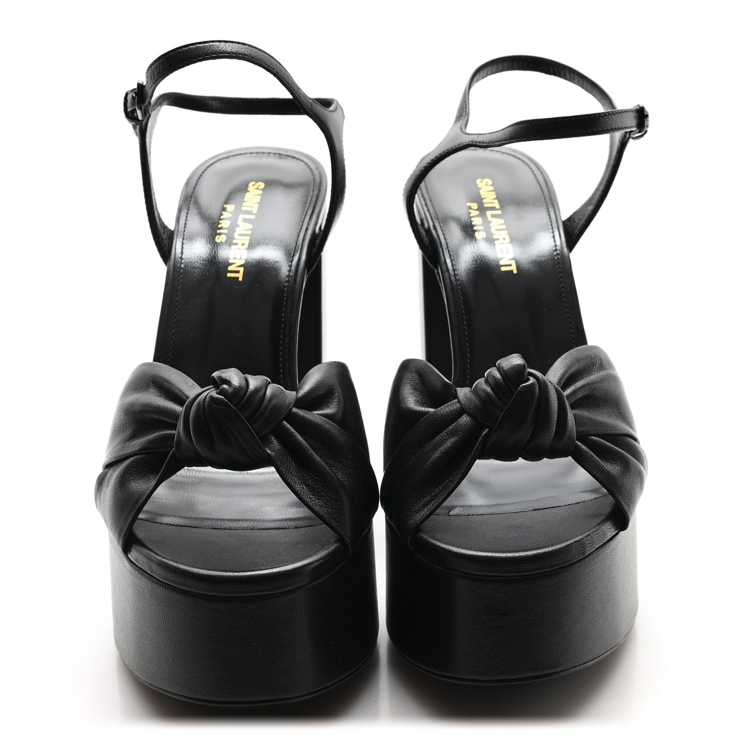 Saint Laurent Vendome Bianca 85 Platform Sandals 37.5 Black 3 of 10