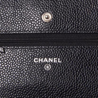 Chanel Caviar Quilted Wallet On Chain WOC Black 8 of 10