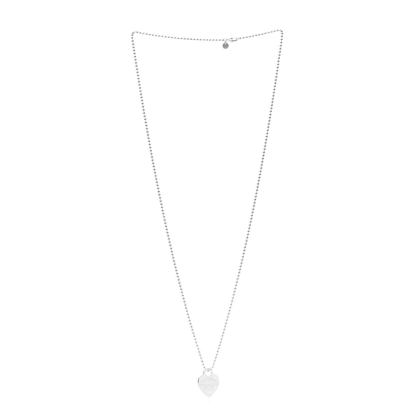 Sterling Silver Long Return to Tiffany Heart Pendant Necklace