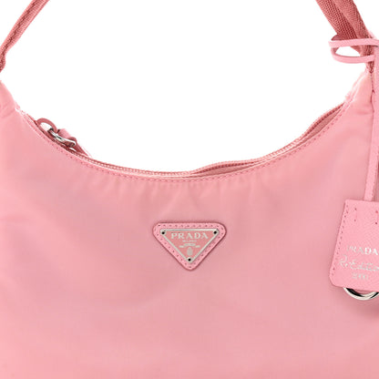 Prada Tessuto Nylon Saffiano Mini Re-Edition 2000 Bag Rosa 8 of 15