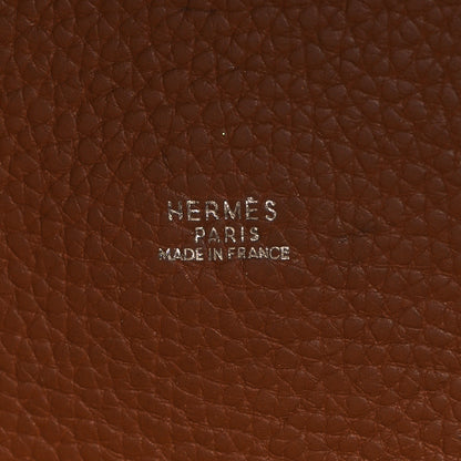 Hermes Taurillon Clemence Picotin 22 MM Gold 6 of 14