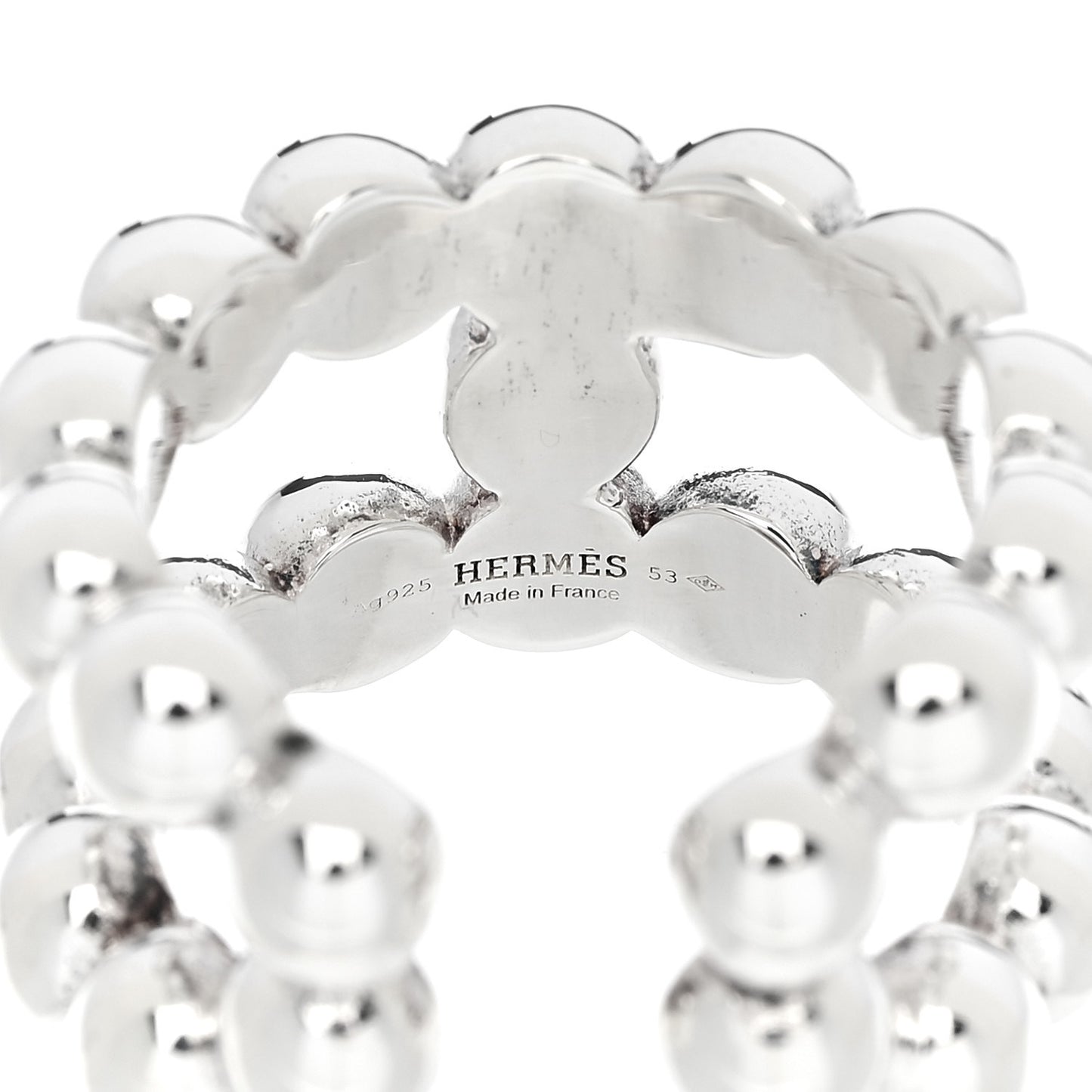 Sterling Silver Parade Boule Ring 53 6.5