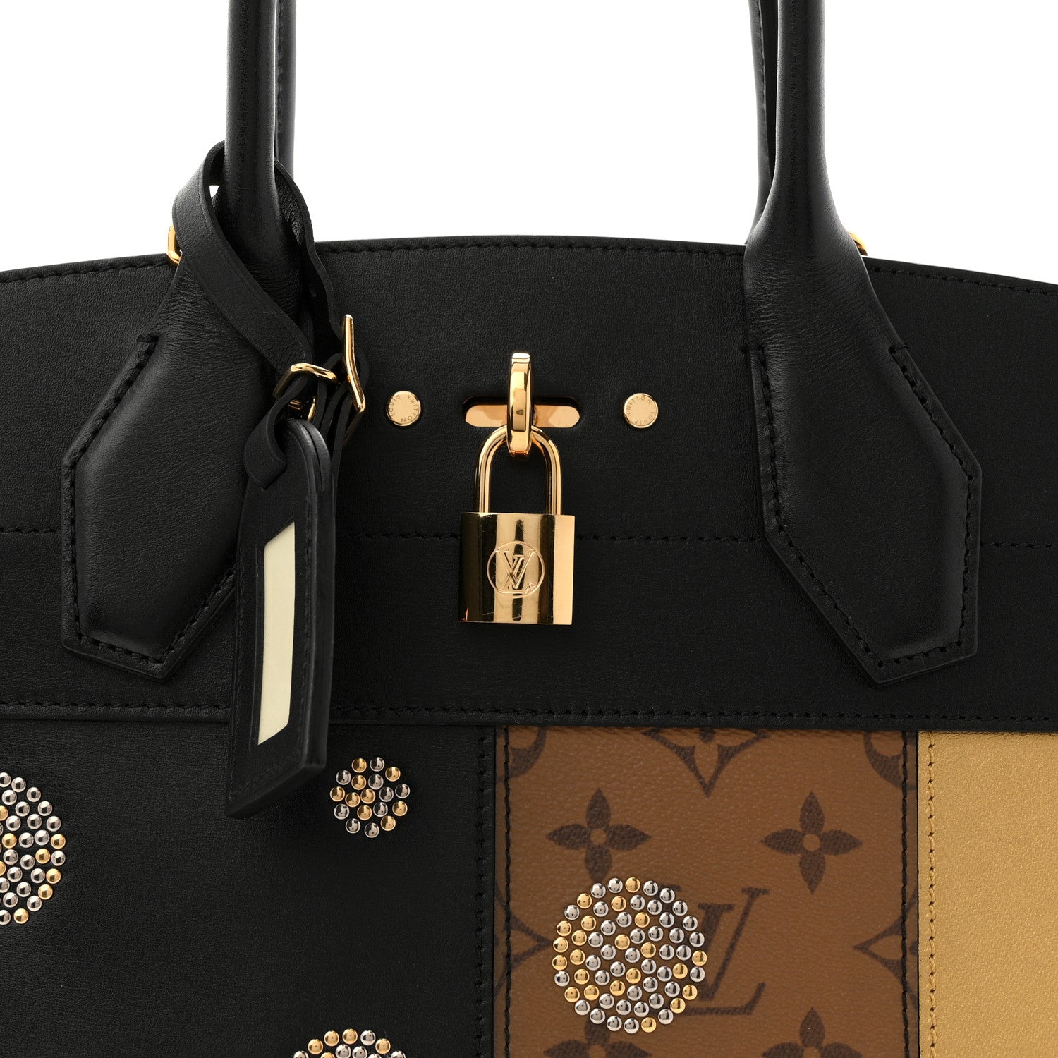 Louis Vuitton Reverse Monogram Studded Night Lights City Steamer MM 13 of 17