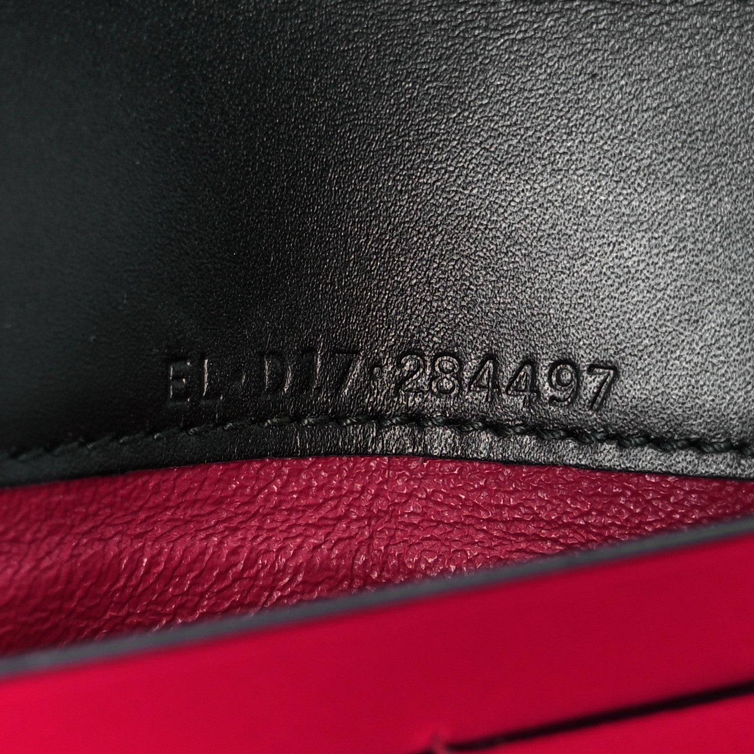 Bulgari Calfskin Serpenti Forever Star Chain Wallet Black Red 6 of 9