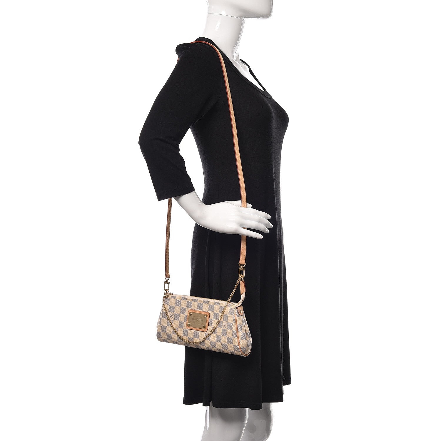 Louis Vuitton Damier Azur Eva Clutch 2 of 11