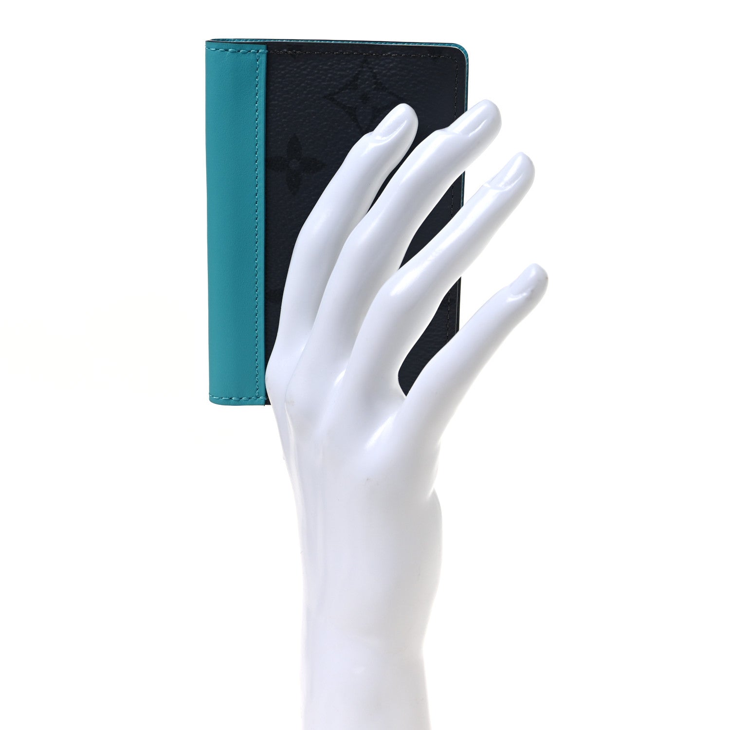 Louis Vuitton Monogram Macassar Pocket Organizer NM Turquoise 2 of 6
