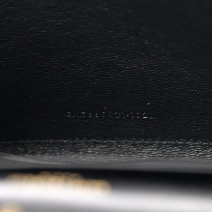 Saint Laurent Glossy Calfskin Monogram Chain Wallet Black 7 of 11