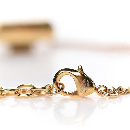 Chanel Crystal Pearl Perfume Bottle CC Necklace Black Gold 3 of 4