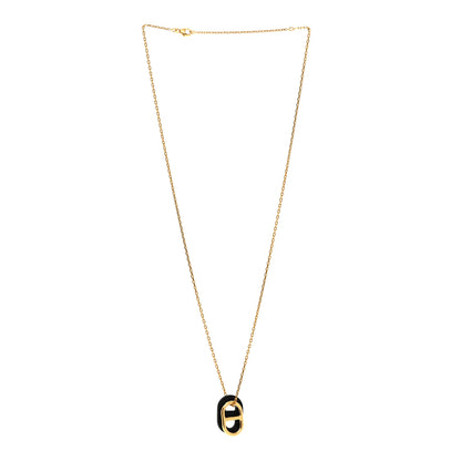 Hermes Swift O'Maillon Pendant Necklace Bleu Navy 3 of 6