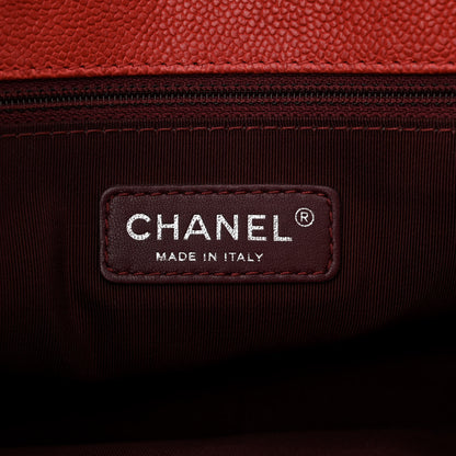 Chanel Caviar Quilted Medium French Riviera Flap Red 6 of 12