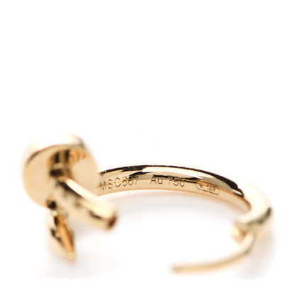 Cartier 18K Yellow Gold Juste Un Clou Hoop Earrings 5 of 6