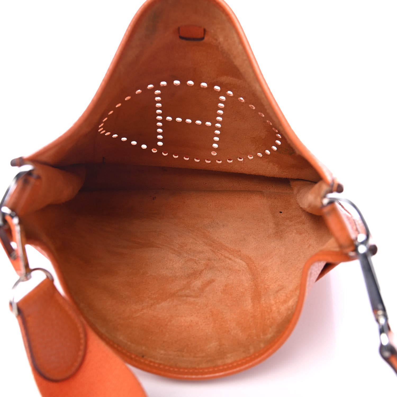 Hermes Taurillon Clemence Evelyne II GM Orange 4 of 4