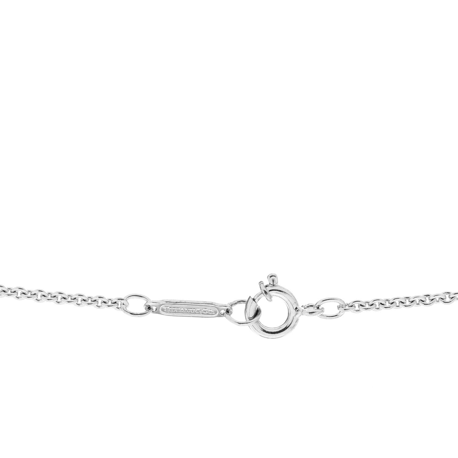 Tiffany 18K White Gold Diamond Atlas Bar Pendant Necklace 4 of 4