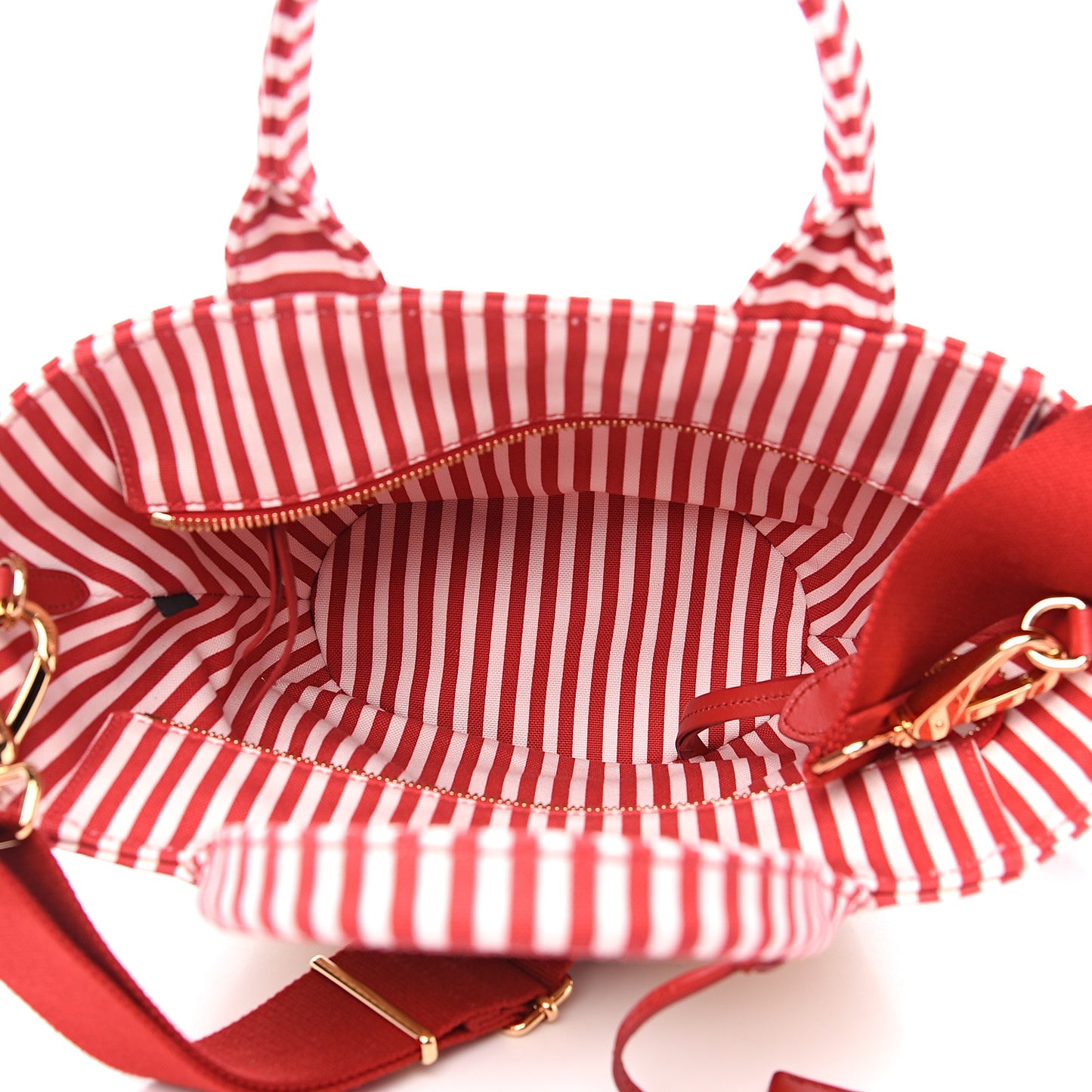 Wicker Canvas Shoulder Bag Naturale Rosso