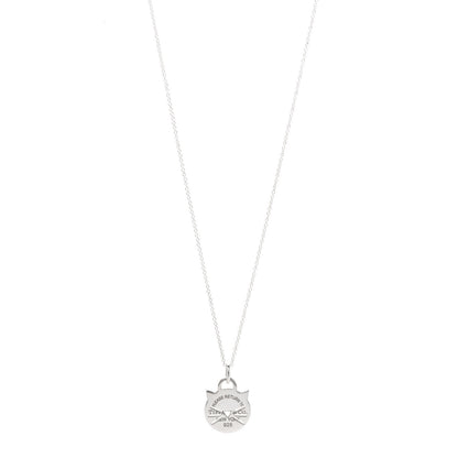 Tiffany Sterling Silver Return To Tiffany Cat Pendant Necklace 1 of 7