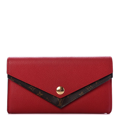Louis Vuitton Calfskin Double V Wallet Rubis 1 of 8