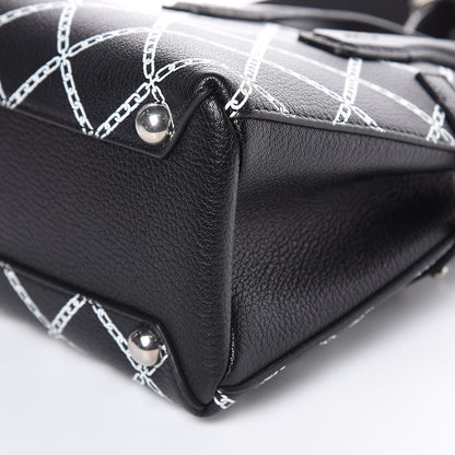 Burberry Goatskin Link Print Baby Banner Tote Black 9 of 9