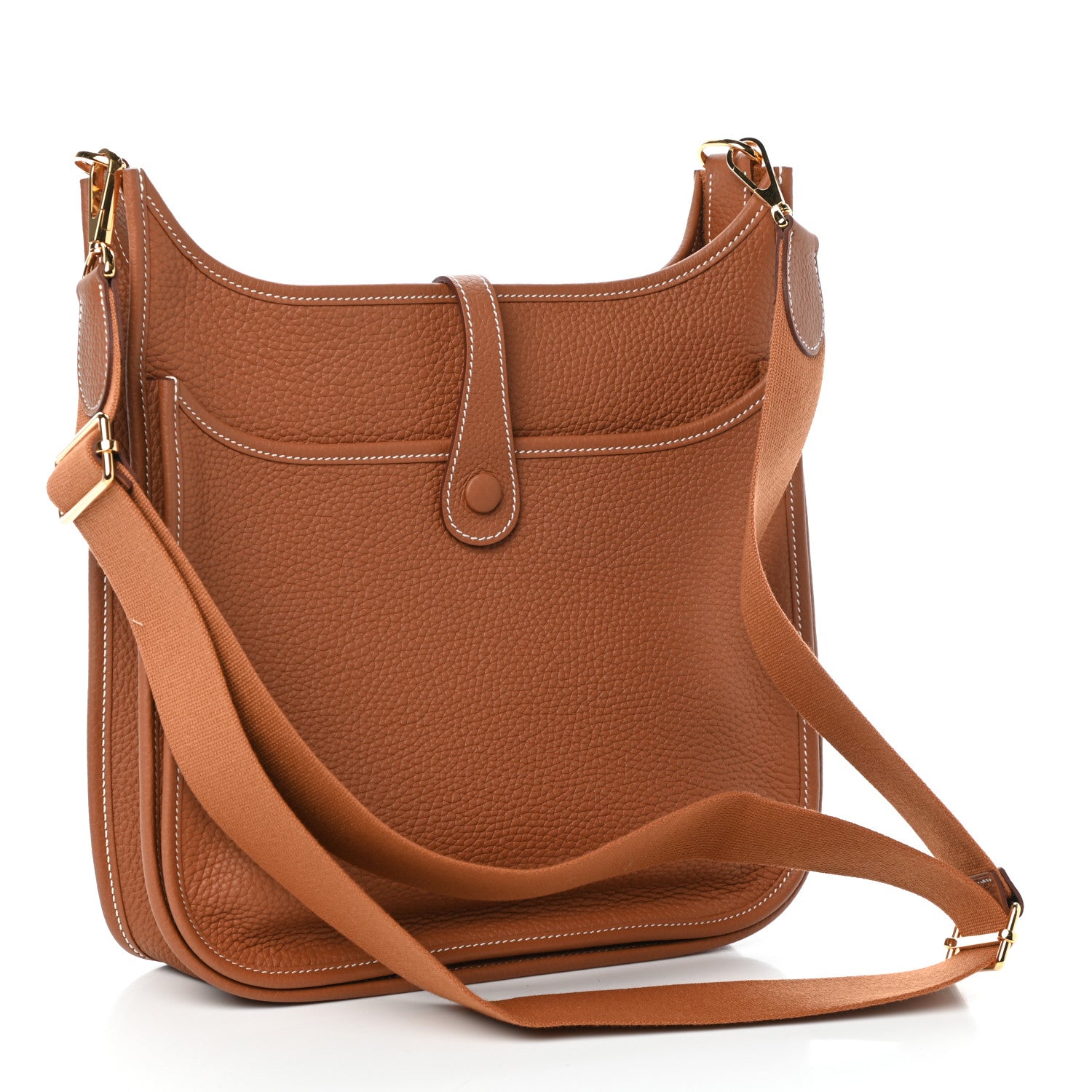 Hermes Taurillon Clemence Evelyne III PM Gold 3 of 10