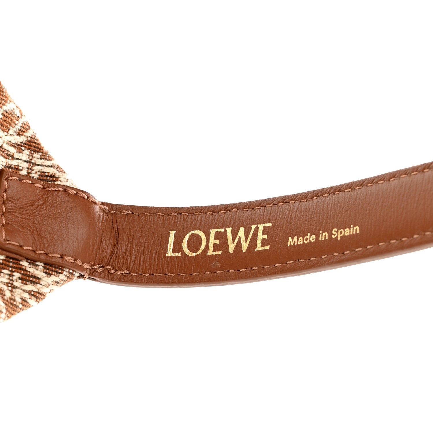 Loewe Jacquard Anagram Calfskin Small Cubi Bag Tan Pecan 6 of 9