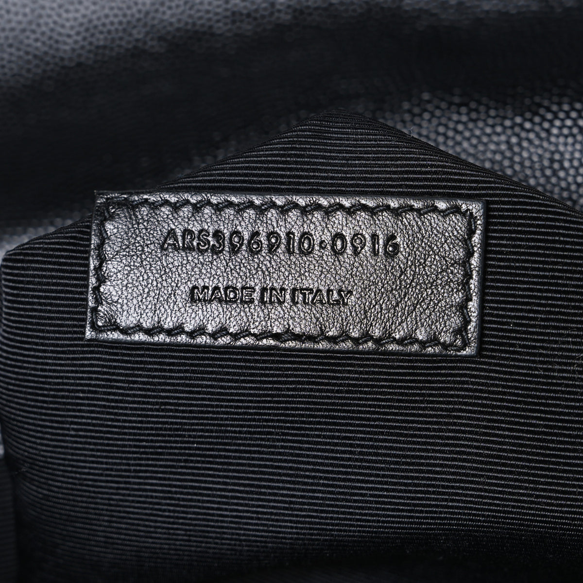 Grain De Poudre Matelasse Chevron Large Monogram Satchel Black