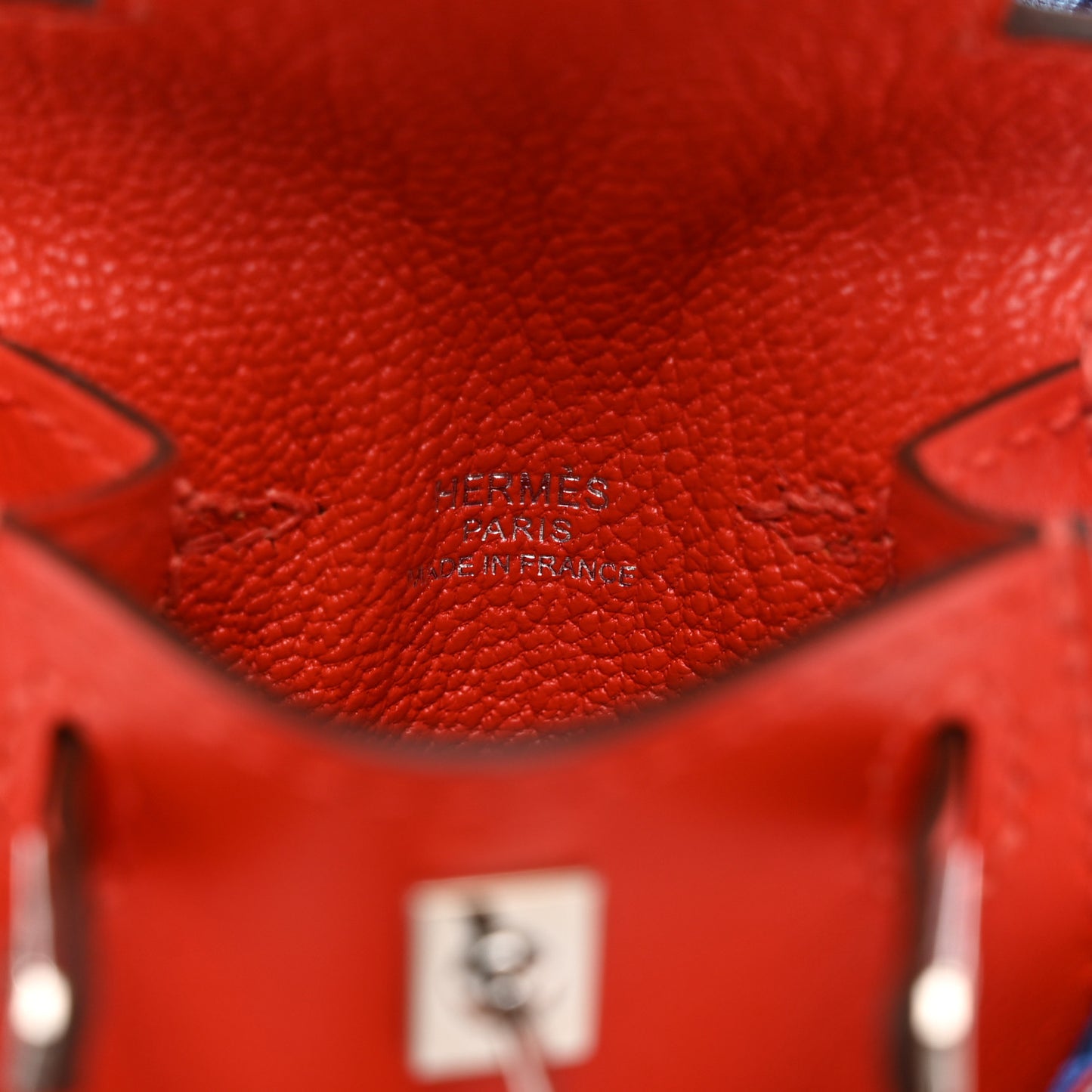 Tadelakt Mini Kelly Twilly Bag Charm Capucine