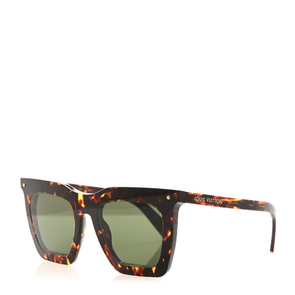 Louis Vuitton LOUIS VUITTON Acetate La Grande Bellezza Sunglasses Z1218W Dark Tortoise 1 of 7