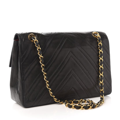 Chanel Lambskin Stitched Small Single Flap Black 4 of 10