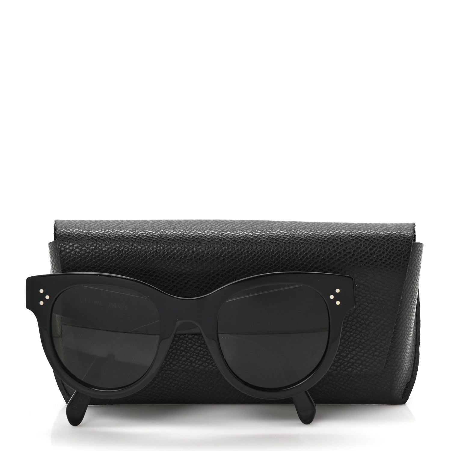 Celine Acetate Studded Mineral Round Sunglasses CL40031N Black 8 of 8