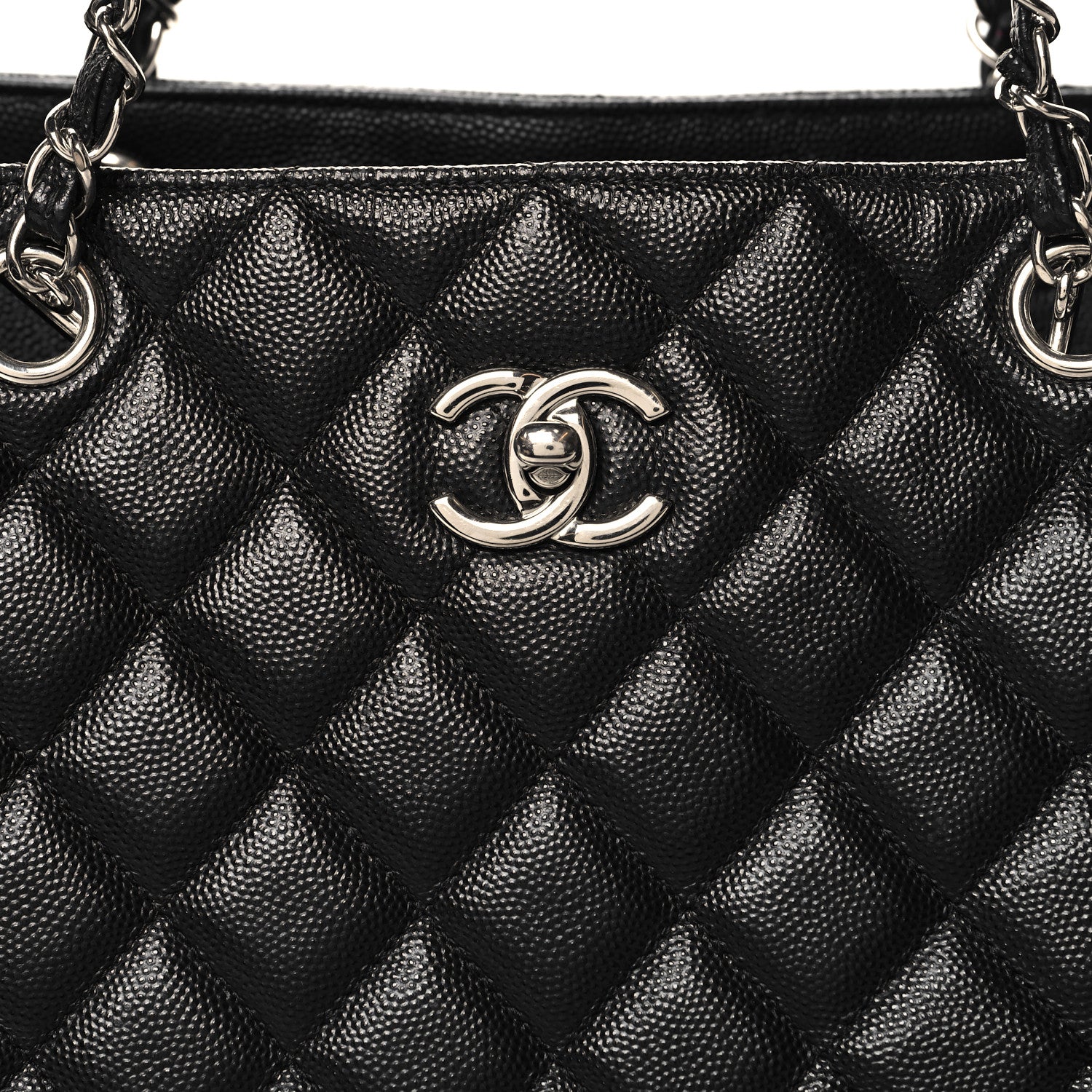 Chanel Caviar Quilted Large Shopping Tote Black 8 of 10