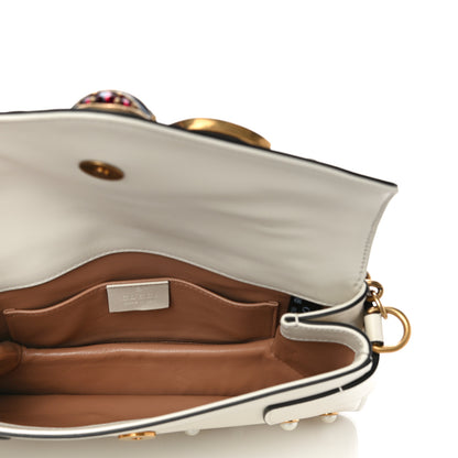 Gucci Nappa Pearl Studded Mini Queen Margaret Broadway Shoulder Bag Mystic White 5 of 12