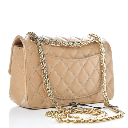 Chanel Aged Calfskin Quilted 2.55 Reissue Mini Flap Beige 3 of 9