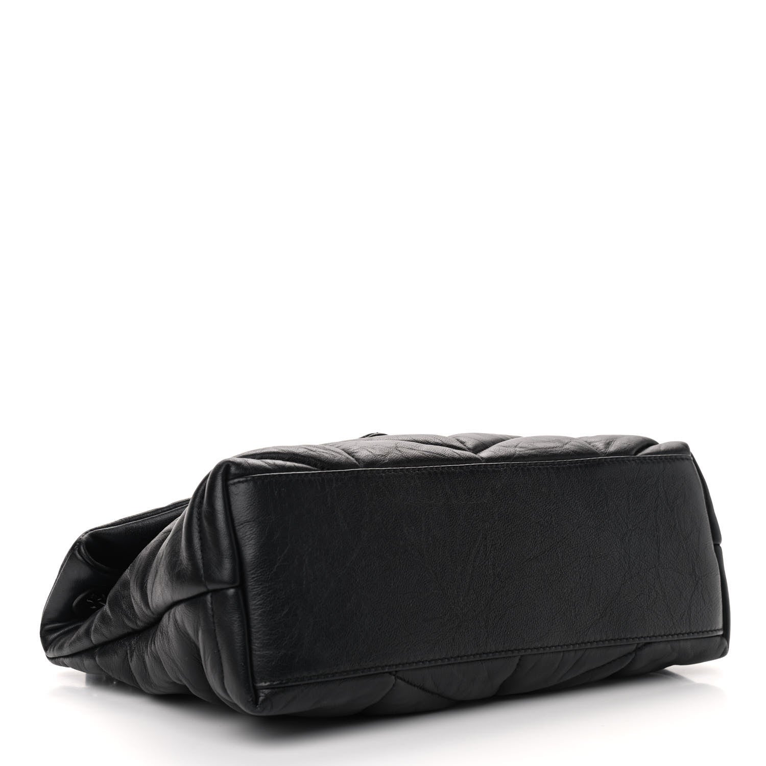 Saint Laurent Lambskin Quilted Small Loulou Puffer Monogram Chain Satchel Black 4 of 9