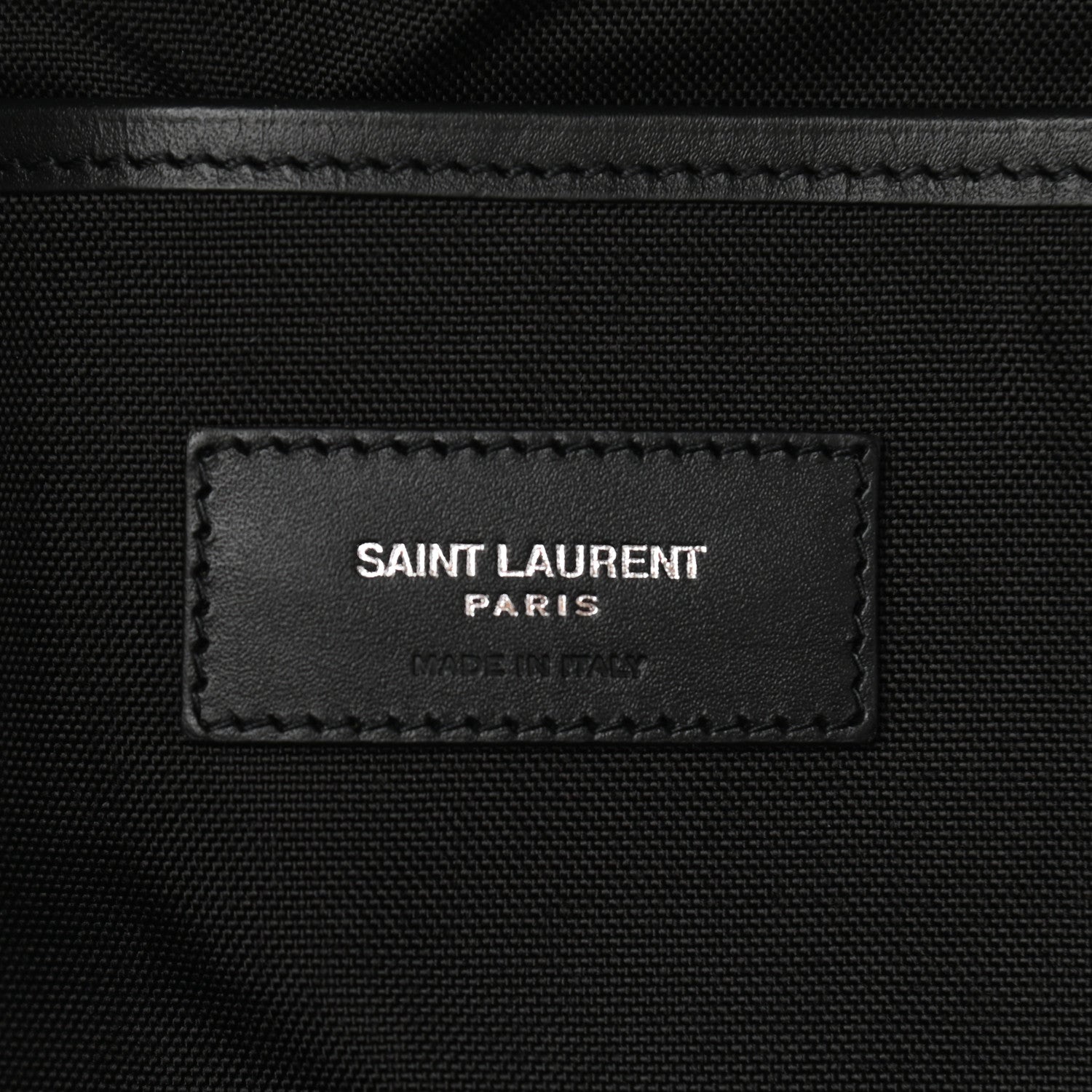 Saint Laurent Canvas Zebra Print City Backpack Yellow Black 7 of 11
