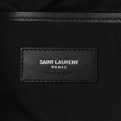 Saint Laurent Canvas Zebra Print City Backpack Yellow Black 7 of 11