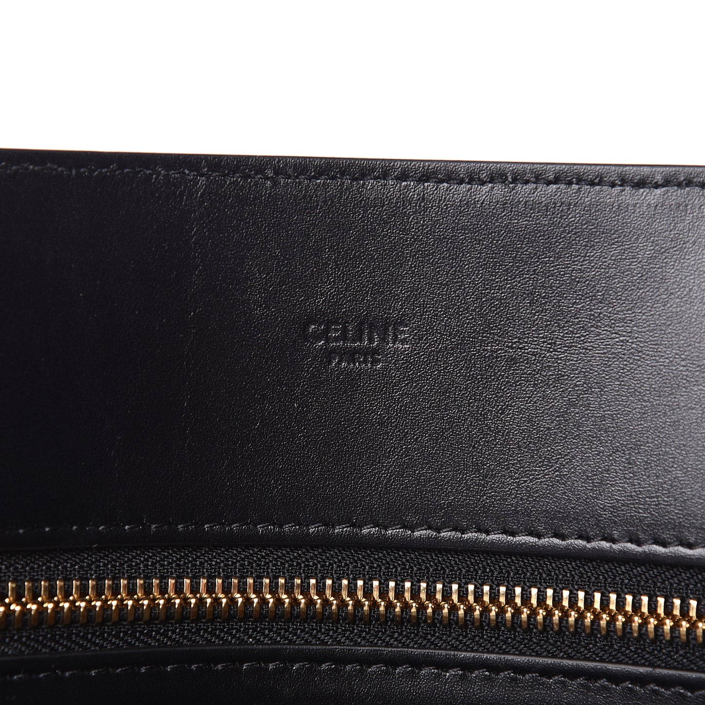 Triomphe Canvas Calfskin Large Vertical Cabas Black