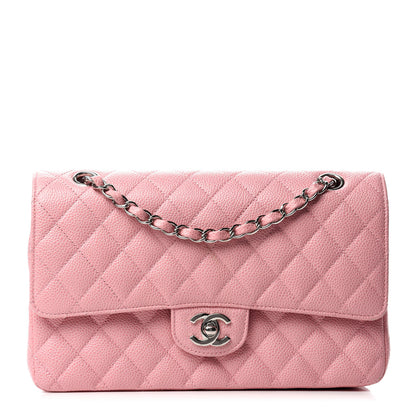 Chanel Caviar Quilted Medium Double Flap Pink 1 of 10