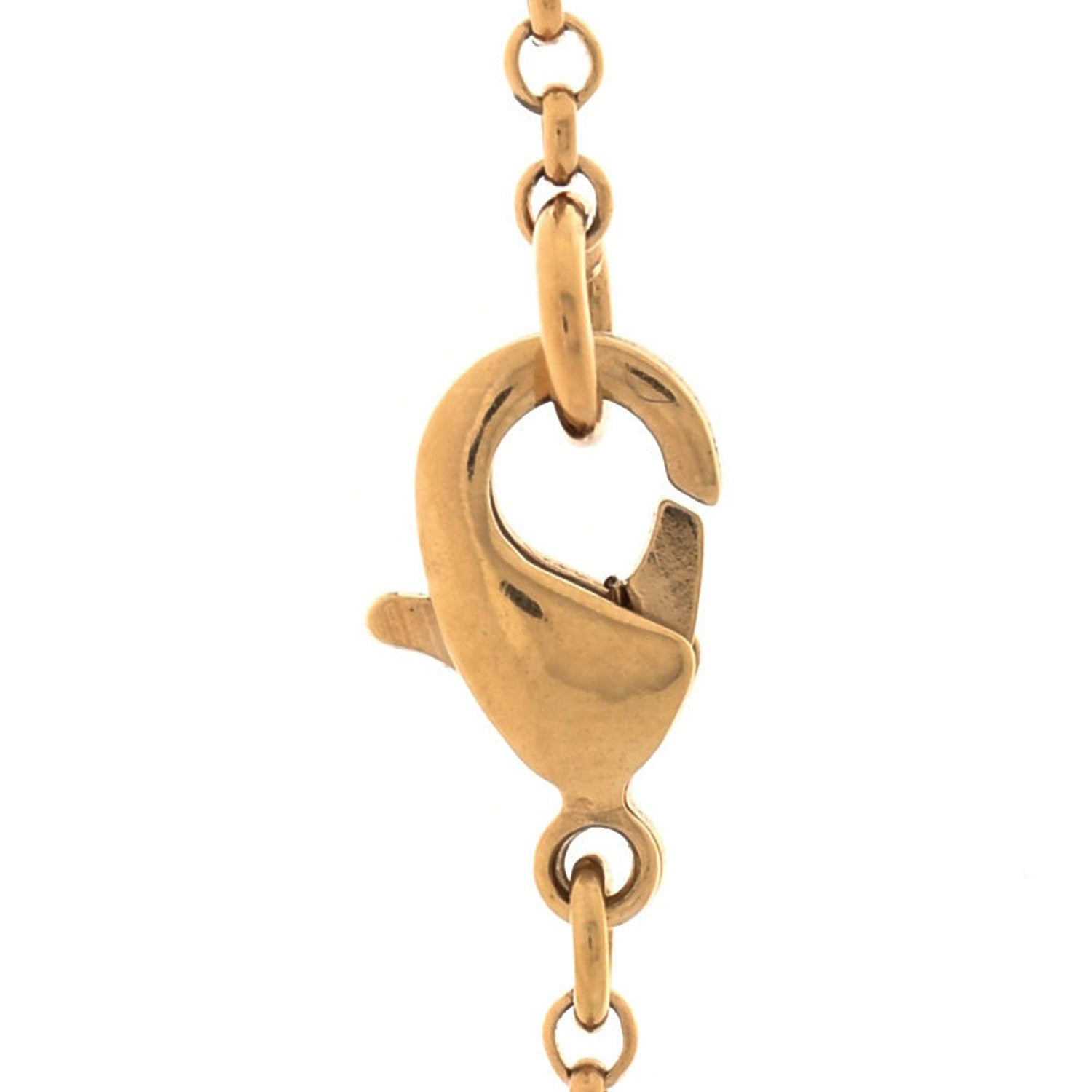 Chanel Metal Scarab CC Locket Necklace Gold 6 of 7